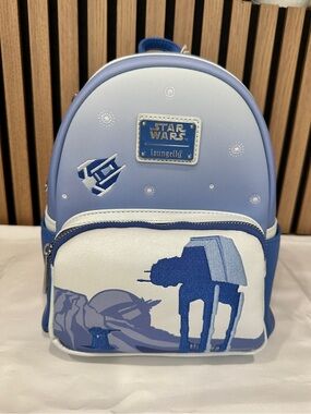 Loungefly Star Wars Hoth Mini Backpack Blue Disney Parks NWT